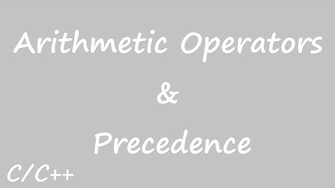 Arithmetic Operators & Precedence in Urdu/Hindi