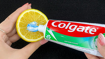 Just apply TOOTHPASTE on LEMON and you will never have this problem again