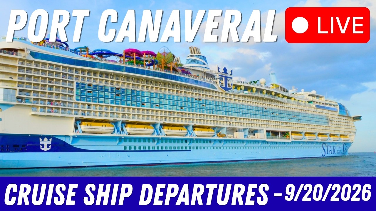 🔴 - LIVE | 🚢 Port Canaveral Cruise Ship Departures