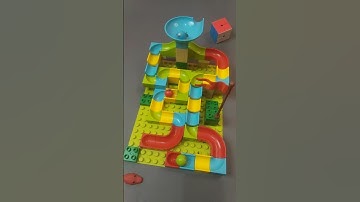 Satisfying building blocks marble run asmr Ep 676. #asmr #satisfying #marblerun