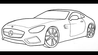 كيفية رسم سيارة مرسيدس بنز - كيفية رسم سيارة بسهولة [2022]