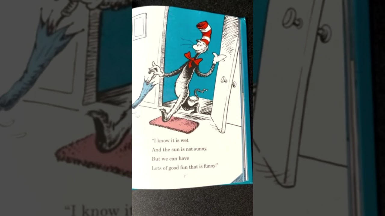 Rapping "The Cat in the Hat" by Dr. Seuss. 😂