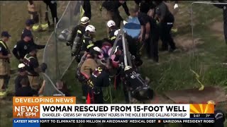 Woman rescued after falling into dry well in Chandler