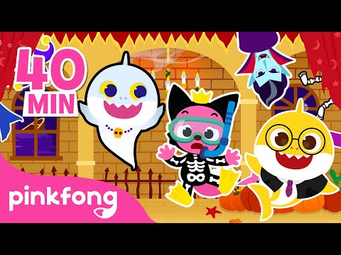 🧟‍♂️ Melhor Completo de Halloween | Esconde Esconde | +Compilação | Pinkfong Canções para crianças