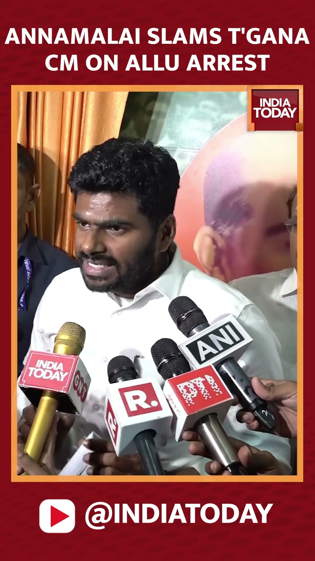 Annamalai Slams Telangana CM Revanth Reddy On Allu Arjun's Arrest #shorts #annamalai #alluarjun