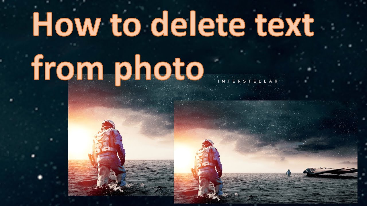 How to delete text from picture by photoshop subscribe for more content ...