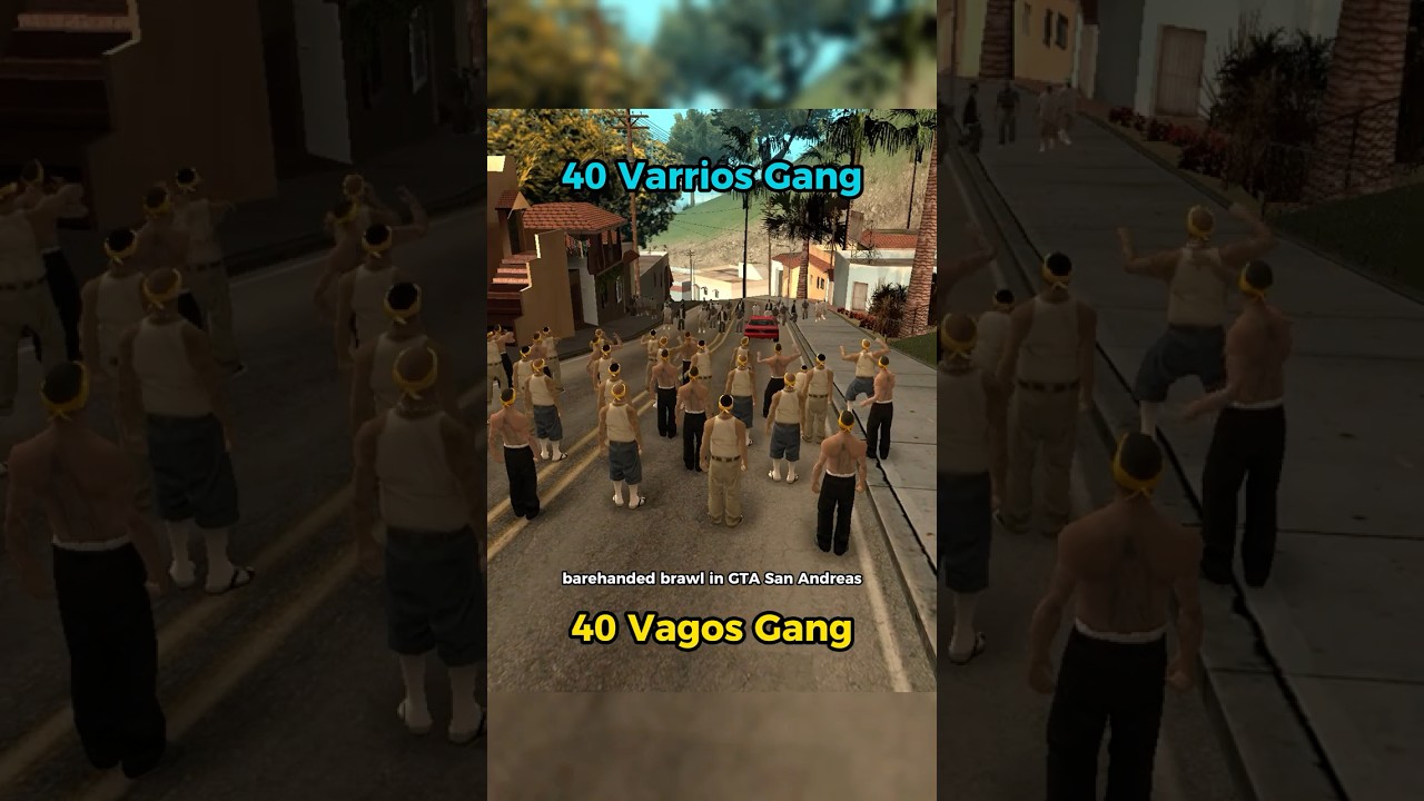 Кулачная драка Vagos против Varrios Gang в GTA San Andreas