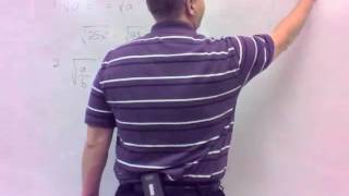 103 8.1 & 8.2(b) - Simplifying Square Roots - Towell (11:12)