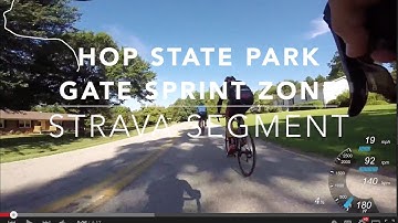 Strava Segment: HOP State Park Gate Sprint Zone