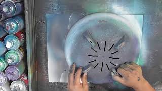 Halo spray painting!