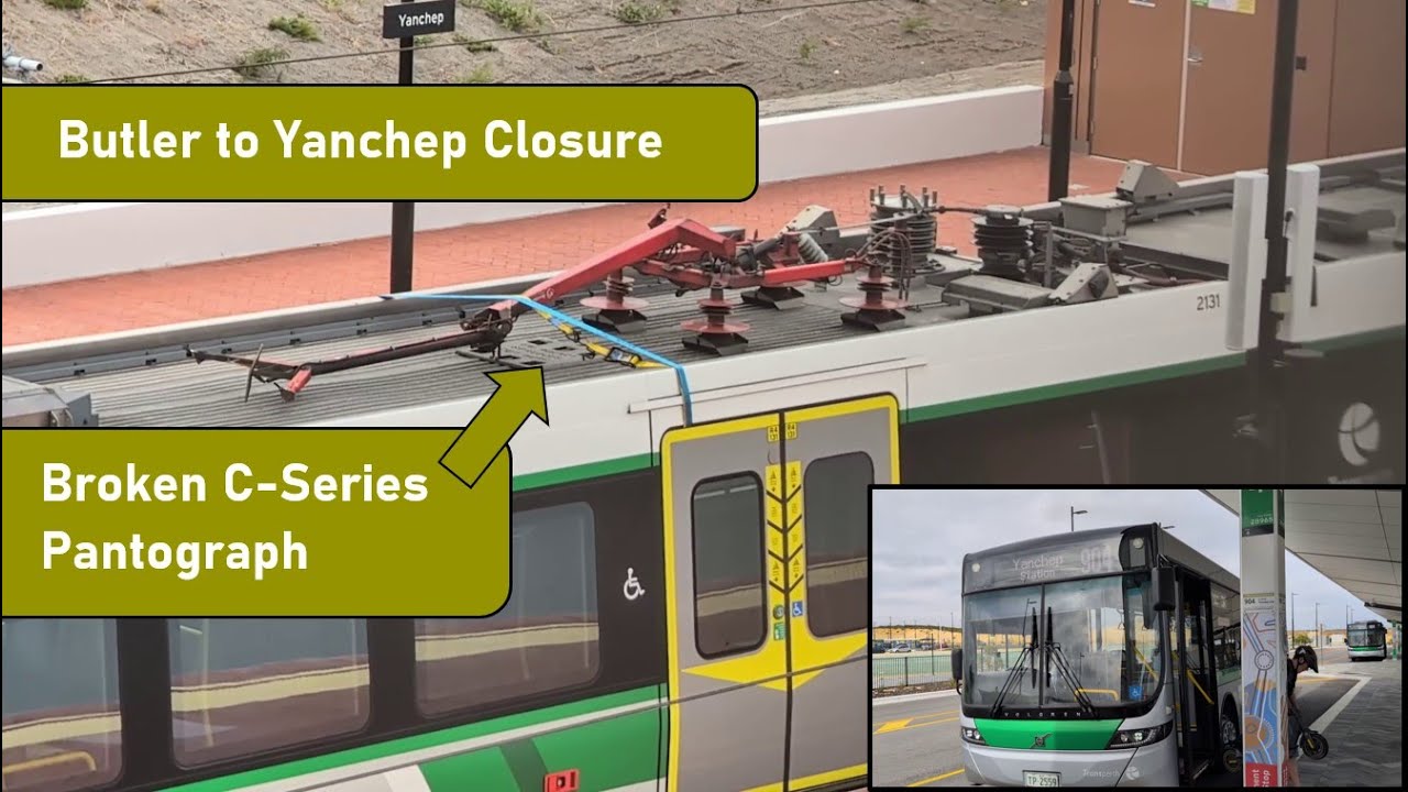 Butler to Yanchep Unscheduled Closure due to Broken C-Series Train Pantograph
