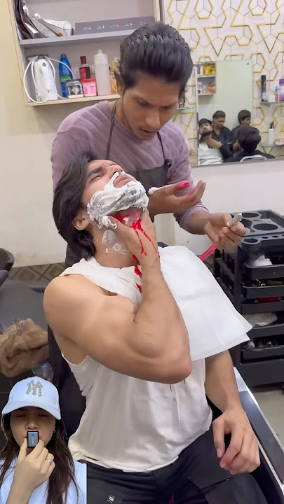 WHY IS THERE RED ⁉️IT'S BURNING, IT'S JUST A PRANK 😱🥰