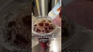 McDonald’s Iced Tea creamer Hack #shorts #mcdonalds