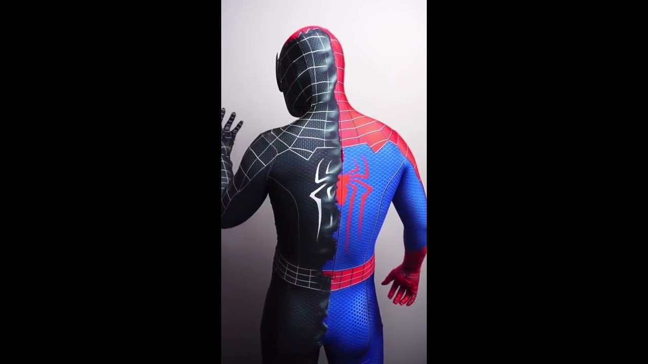 Spiderman And Venom United Cosplay Costume