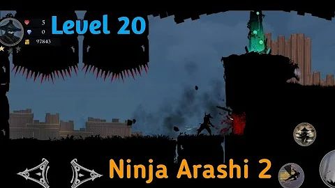 Ninja Arashi 2 Level 20 | Act 1| Artifact Location | without dying