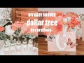 EASY DIY BABY SHOWER DECORATIONS !! using dollar tree supplies!