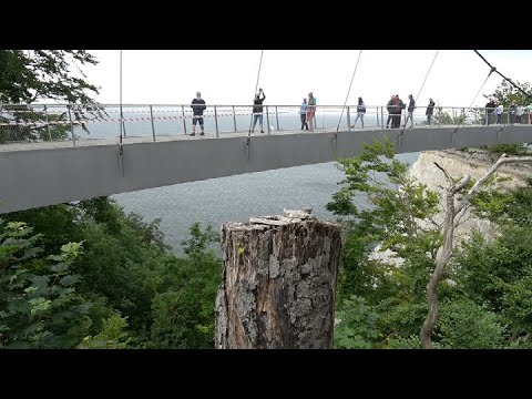 Königsstuhl Skywalk, Deutschlands höchster Kreidefelsen auf Rügen mit der Erlebnisausstellung Ostsee