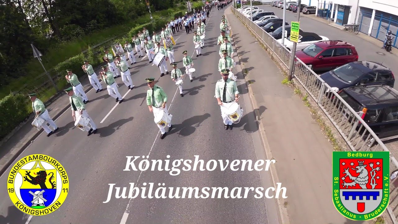 BTK Königshoven 1911 Schützenfest Bedburg 2023 Königshovener Jubiläumsmarsch