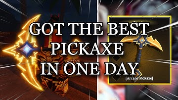 HOW TO GET THE ARCANE PICKAXE FAST IN THE FORGE | #theforge #roblox