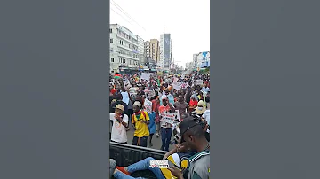 Kenyan Protesters Singing Sina Makosa By Les Wanyika Earlier Today In Mombasa 