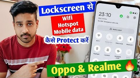 Lock screen se mobile data wifi hotspot kaise protect kare | how to lock hotspot oppo realme