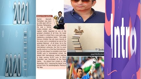 Std IX English Unit 1  "Learning the Game"  -  AUTHOR INTRODUCTION