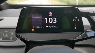 Modified Id3 energy consumption 15.0 kwh @ 100km/h speed