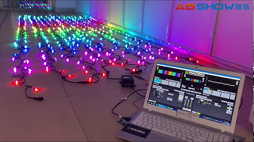 Aoshowled Christmas decoration F12 bullet SPI RGB LED pixel string 12V WS2811 IP68 control Madrix
