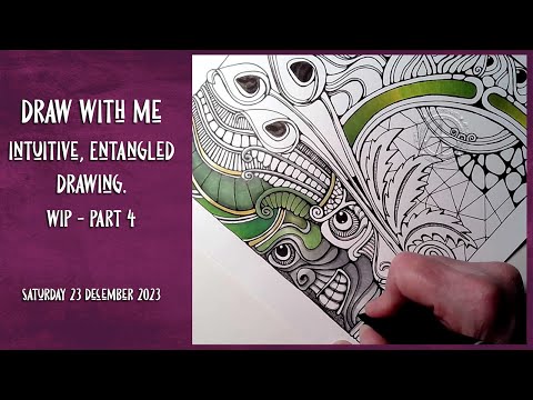 Medieval & Zentangle Inspired Pen Drawing – Angela Porter