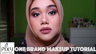 PIXY ONE BRAND MAKEUP TUTORIAL! | FATYABIYA