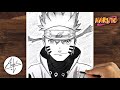 How to draw naruto six paths sage mode  naruto drawing tutorial