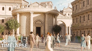 Creating an Ancient City in Blender(Classical Architecture Pack)