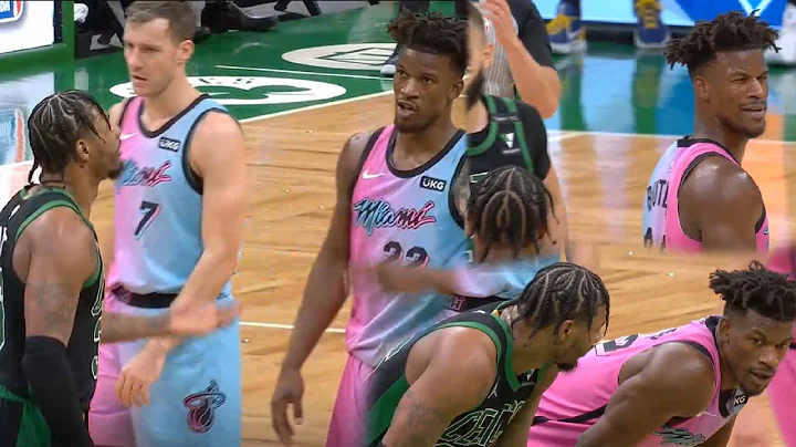 Marcus Smart Fights Jimmy Butler For Shoving Him To The Ground!