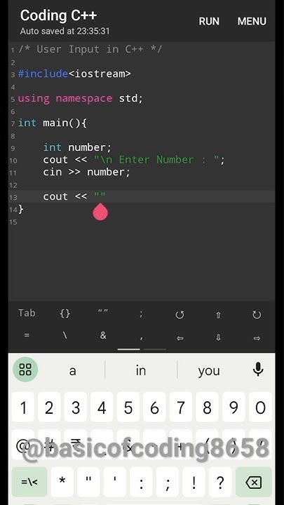 #2 User input in C++ ॥ How to get user Input in C++ #basicofcoding # ...