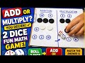 A fun learning game to understand addition and multiplication #screenfreeplay #games 