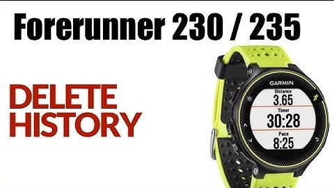 How To Delete The Activity History On The Garmin Forerunner 230 ! FEATURE REVIEW !