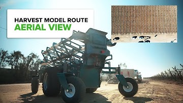 Harvest Model Route (Aerial View) - Gopher iQ by Vinergy