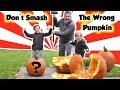 Dont Smash the Wrong Mystery Halloween Pumpkin (Scary Challenge)