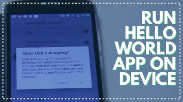 Running Hello World on a Physical Android Device | Android Basics 005