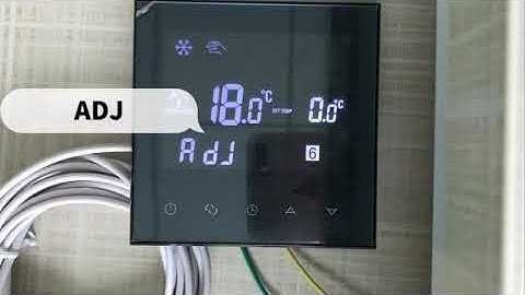 How to calibrate the temperature of the thermostat?