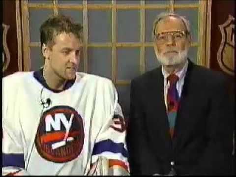 1995 Stan Fischler Interviews Islanders goalie Tommy Soderstrom