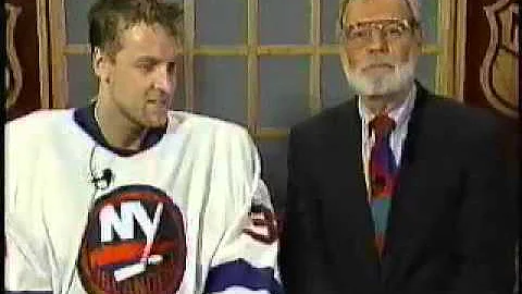1995 Stan Fischler Interviews Islanders goalie Tom...