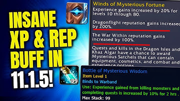 INSANE New Leveling & Reputation Event in Patch 11.1.5! +200% REP! Winds of Mysterious Fortune | WoW