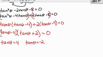 LG07 Lesson 4e   Solving a Second Degree Trigonometric Equation without unit circle