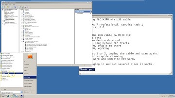 Modicon M340 PLC via USB cable