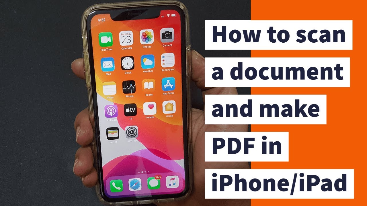 How to scan document and make in iPhone or iPad YouTube