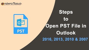 How to Import PST File in Outlook 2016/2013/2010/2007