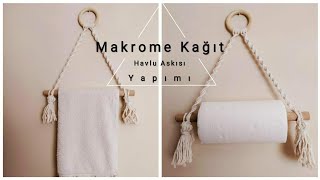 Makrome Kağıt Havlu Askı Yapımı- Kendin Yap- Diy