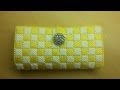 How to - Plastic Canvas Clutch Wallet w/ Plastic Canvas - Bag-O-Day Crochet Tutorial #43