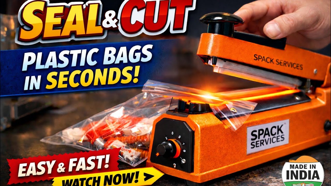 Seal & Cut Plastic Bags in Seconds | Made in India Hand Sealer Demo